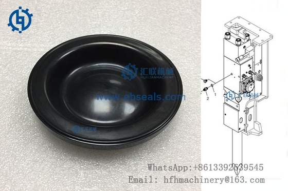 F5 F6 F4 F3 F9 Furukawa Breaker Parts Rubber Diaphragm versiegelt lang unter Verwendung des Lebens
