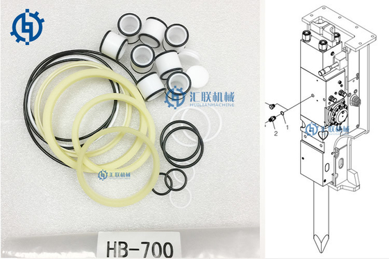 Hammer-Dichtungs-Kit For Furukawas HB700 NY hydraulischer Unterbrecher