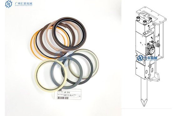 Seal Kit JCB JS210 des Bagger-ISO9001 Eimer-Zylinder-Satz