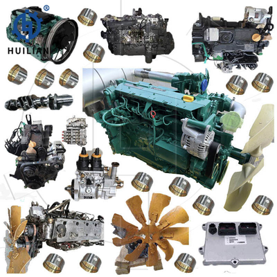 Ausbau des Baggermotors EC D6E EC210 EC210B EC210C EC210D EC220D EC220DL EC235C EC240 EC240B Dieselmotor