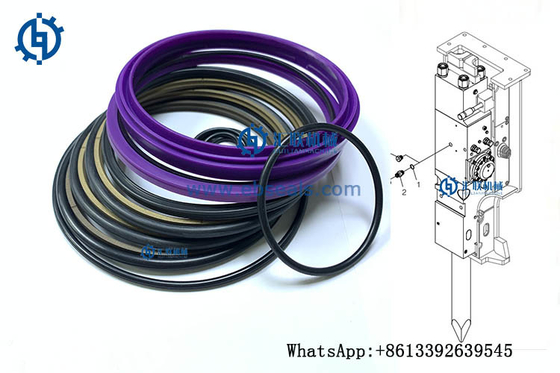 Hydraulisches Dichtungs-Kit Low Oxygen Permeabilitys NY F-PTFE des Unterbrecher-MB1000 Material