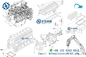 22263968 04915316 Dieselmotor-Teile D8K Deutz für EC-Bagger EC350 Bosch 0445124042
